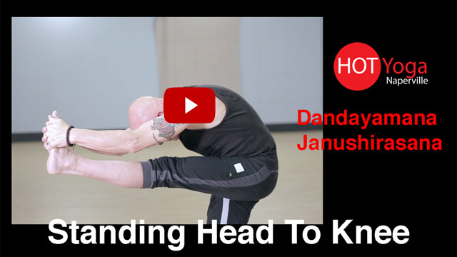 Standing head to knee pose, Dandayamana Janushirasana #yoga - YouTube